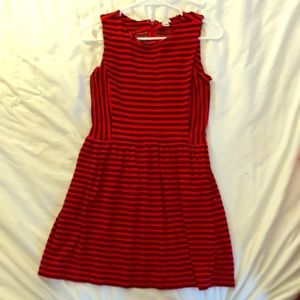 Navy and Red jCrew Mini Dress